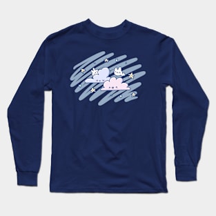 kawaii clouds Long Sleeve T-Shirt